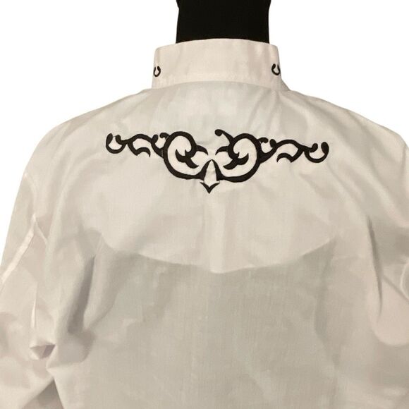 Monsher Men’s Western/Cowboy Embroidered L/S Button Up Shirt - Picture 6 of 10